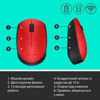 Миша Logitech M171 бездротова (910-004641) H00000060164 фото
