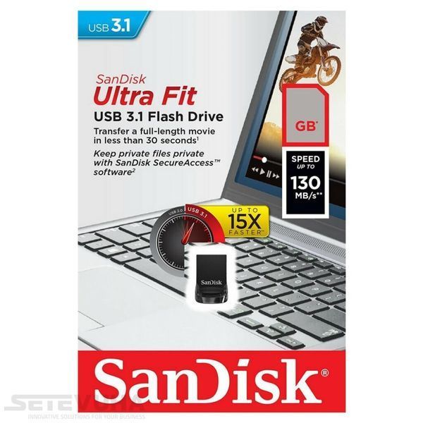 Флеш память USB SanDisk Ultra Fit 256ГБ USB 3.2 (SDCZ430-256G-G46) H00000038197 фото