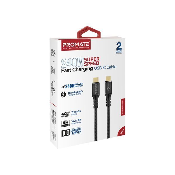 Кабель Promate (powerbolt240-1m.black) H00000448539 фото