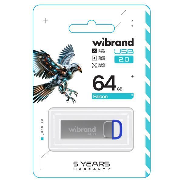 Флеш память USB Wibrand (WI2.0/FA64U7U) H00000460141 фото
