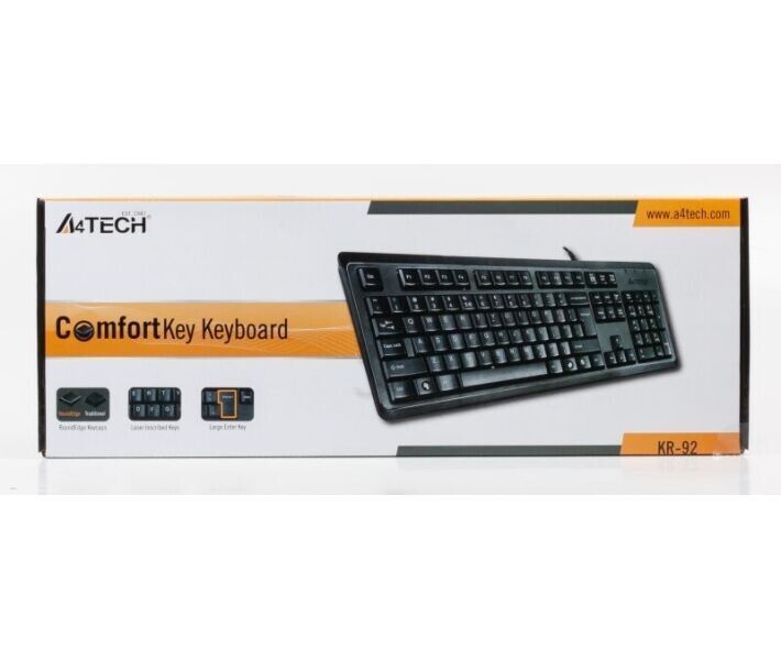 Клавіатура A4Tech провідна (KR-92 USB (Black)) H00000075874 фото