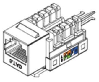 Модуль RJ-45 Premium Line Keystone Cat 6 (106211010) H00000000748 фото