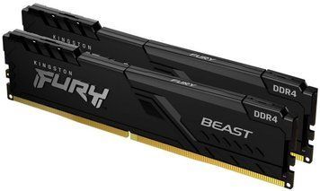 Оперативная память Kingston Fury Beast DIMM DDR4 16ГБ (KF432C16BBK2/16) H00000063882 фото