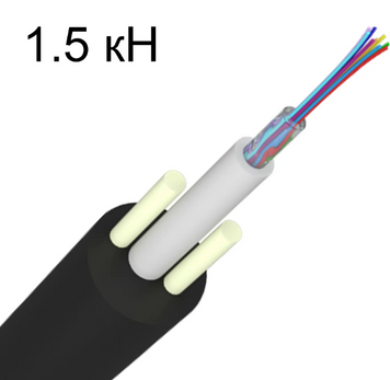 Оптичний кабель RCI SM (G.652D) 16 волокон 1м (S-CFP(NA)Fda-002 E9/125 (1.5 кН)) H00000040987 фото