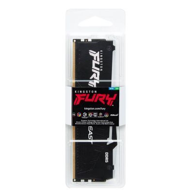 Оперативна пам'ять Kingston Fury Beast RGB DIMM DDR5 16ГБ (KF552C40BBA-16) H00000254717 фото