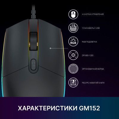 Миша GamePro (GM152) H00000457031 фото