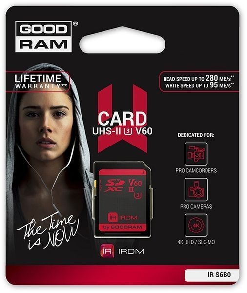 Карта памяти GOODRAM UHS-II U3 IRDM microSDXC 256ГБ (IR-S6B0-2560R11) H00000056090 фото