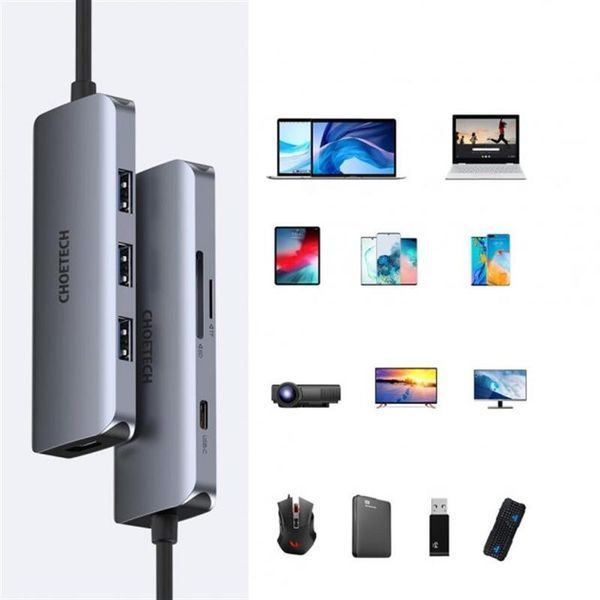 USB-хаб Choetech (HUB-M19) H00000345410 фото