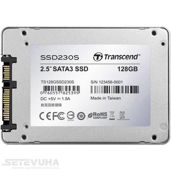 SSD диск Transcend SSD230S 128ГБ SATA III 2.5" 3D TLC (TS128GSSD230S) H00000010692 фото
