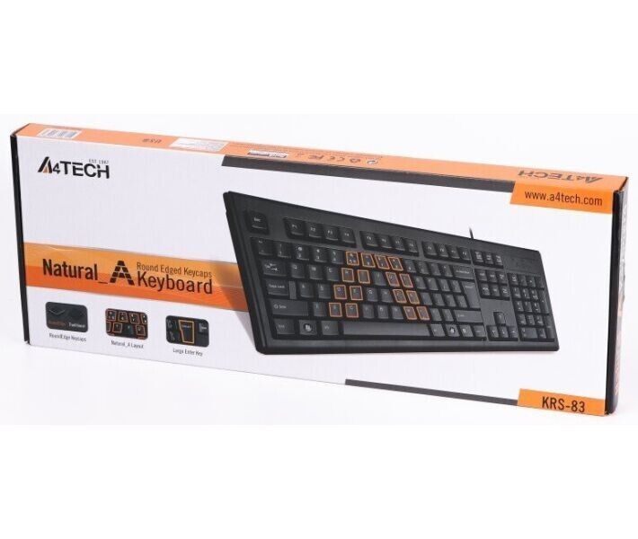 Клавиатура A4Tech проводная (KRS-83 USB (Black)) H00000075876 фото