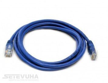 Патч корд Kingda UTP Cat. 5e 3 м PVC Синій (PAUT3300-Bl) H00000002710 фото