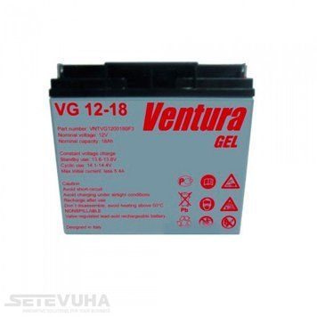 Акумуляторна батарея Ventura 18 Аг GEL 12 В (VG 12-18 Gel) H00000008513 фото