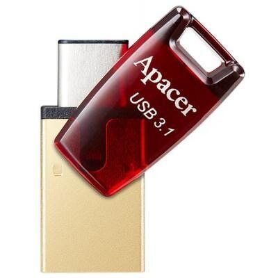 Флеш память USB Apacer AH180 64ГБ USB Type-C USB 3.1 (AP64GAH180R-1) H00000175727 фото