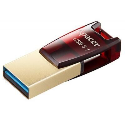 Флеш память USB Apacer AH180 64ГБ USB Type-C USB 3.1 (AP64GAH180R-1) H00000175727 фото