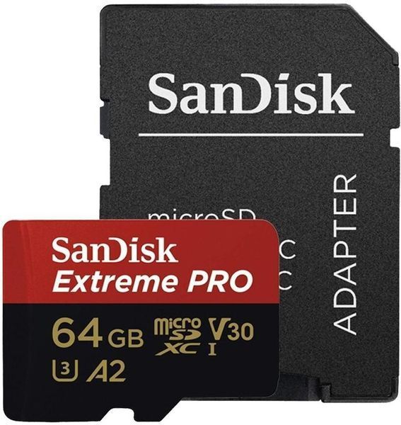 Карта пам'яті SanDisk Extreme Pro microSDXC 64ГБ (SDSQXCU-064G-GN6MA) H00000257660 фото