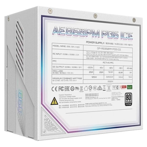 Блок живлення Gigabyte (GP-AE850PM PG5 ICE) H00000441328 фото