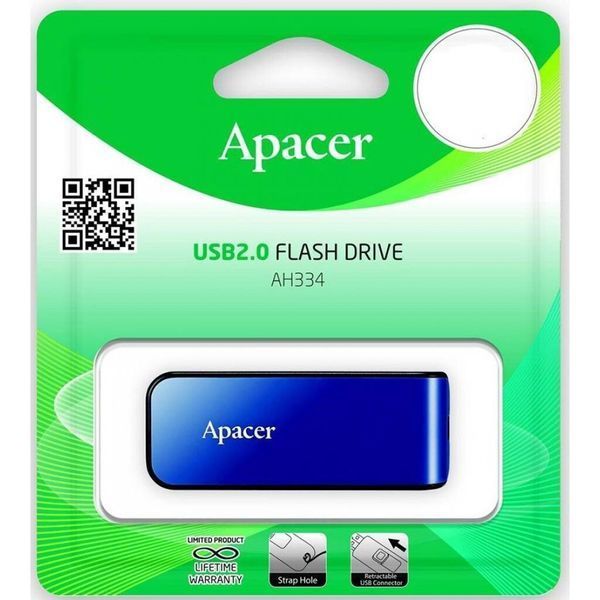Флеш пам'ять USB Apacer AH334 32ГБ USB 2.0 (AP32GAH334U-1) H00000058468 фото