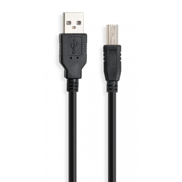 Кабель Vinga USB Type A - USB Type B 1.8 м USB 2.0 (VCPDCAMBM1.8BK) H00000204184 фото