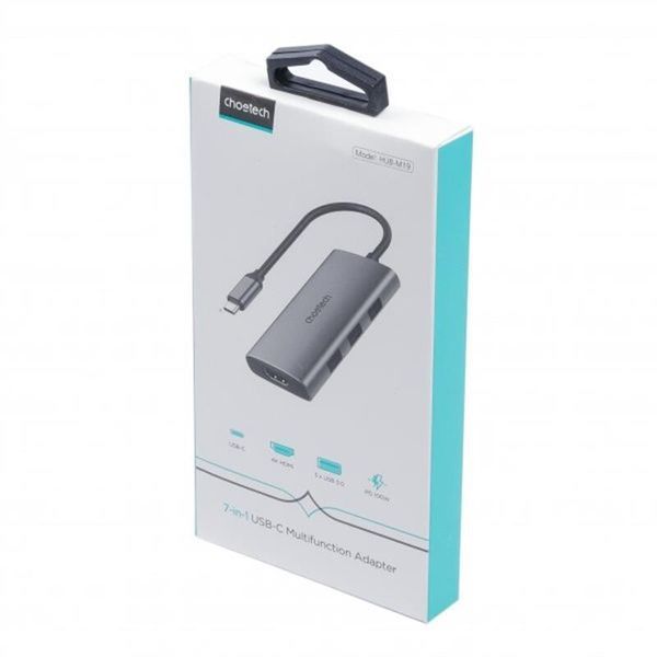 USB-хаб Choetech (HUB-M19-GY) H00000345584 фото