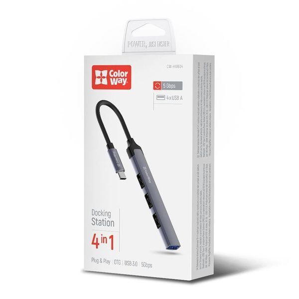 USB-хаб ColorWay (CW-HUB04) H00000445927 фото