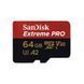 Карта пам'яті SanDisk Extreme Pro microSDXC 64ГБ (SDSQXCU-064G-GN6MA) H00000257660 фото 1