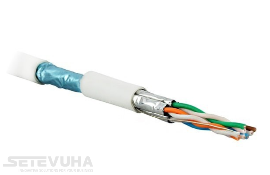 Кабель вита пара OK-Net F/FTP Cat 7 PVC 4 х 2 х 0.56 (7935051m305) H00000005466 фото