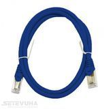 Патч корд L&W ELECTRONICAL S/FTP Cat. 6a 1 м PVC Синій (PC005-C6A-100BL) H00000014355 фото
