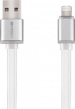 Кабель Logan Apple Lightning - USB Type A 1 м USB 2.0 (EL118-010WH) H00000181600 фото