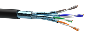 Кабель витая пара OK-Net КПпПЕ-ВПЕ F/FTP Cat 6a PE 4 х 2 х 0.56 (7935076m500) H00000400898 фото