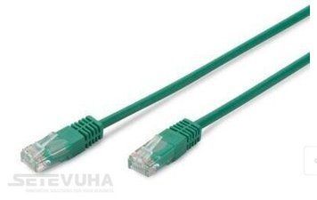 Патч корд DIGITUS UTP Cat. 5e 0.5 м PVC Зелений (DK-1511-005/G) H00000003800 фото