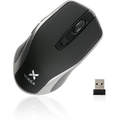 Мышь Vinga беспроводная (MSW-909 Silent black-grey) H00000177256 фото