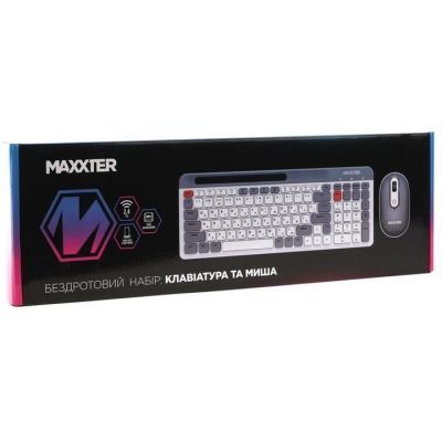 Клавіатура + миша Maxxter (KMS-WCM-03G-UA) H00000499257 фото