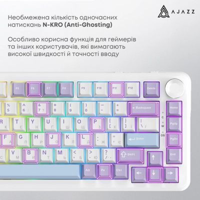 Клавиатура Ajazz (AK820MAX-WM-PWB) H00000486300 фото