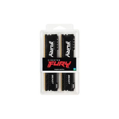 Оперативна пам'ять Kingston Fury Beast DIMM DDR4 32 ГБ (2 &times; 16 ГБ) (KF436C18BBK2/32) H00000063911 фото