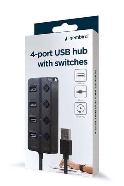 USB-хаб Gembird (UHB-U2P4P-01) H00000349686 фото