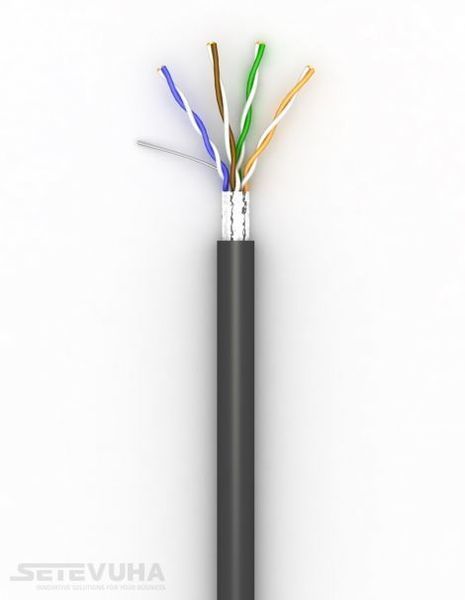 Кабель вита пара OK-Net FTP Cat 5e PE 4 х 2 х 0.51 (49330m500) H00000011614 фото