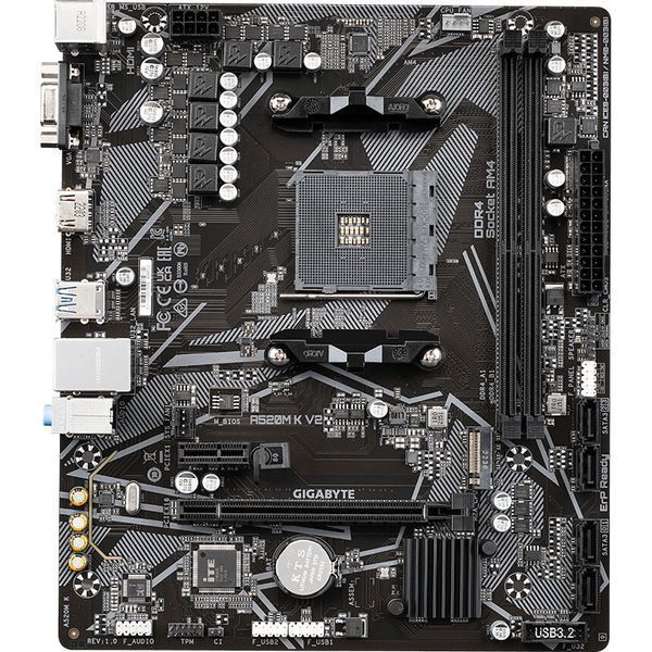 Материнская плата Gigabyte AM4 (A520M K V2) H00000354423 фото