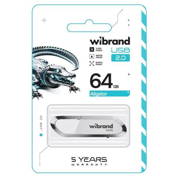 Флеш пам'ять USB Wibrand (WI2.0/AL64U7W) H00000460086 фото