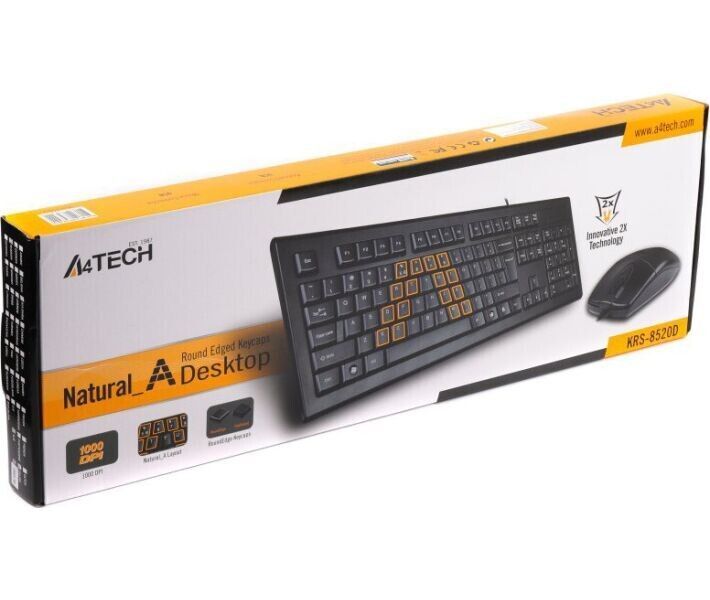 Клавиатура A4Tech проводная (KRS-8520D Black) H00000075879 фото