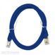 Патч корд L&W ELECTRONICAL S/FTP Cat. 6a 1 м PVC Синій (PC005-C6A-100BL) H00000014355 фото 1
