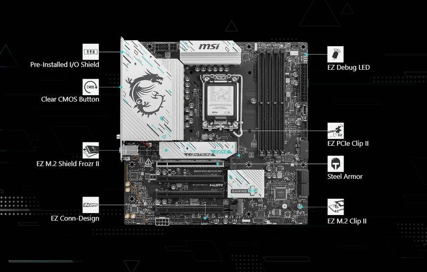 Материнская плата ASUS (TUF GAMING B860M-PLUS WIFI) H00000446316 фото