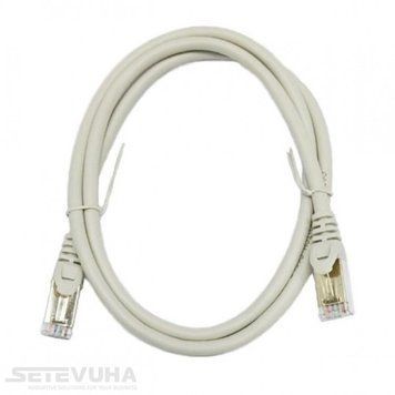 Патч корд L&W ELECTRONICAL S/FTP Cat. 6a 5 м PVC Сірий (PC005-C6A-500) H00000014367 фото
