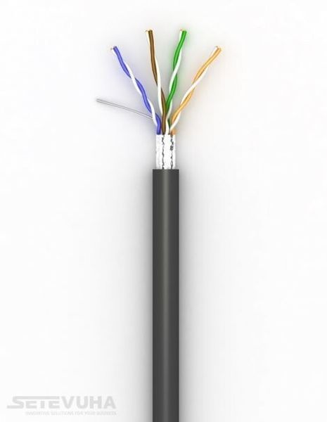 Кабель вита пара OK-Net FTP Cat 5e PE 4 х 2 х 0.51 (49330m100) H00000361877 фото