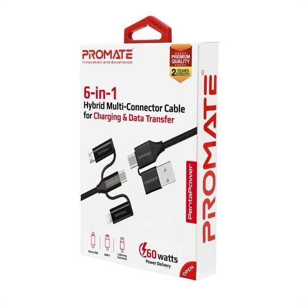 Кабель Promate (pentapower.black) H00000448550 фото