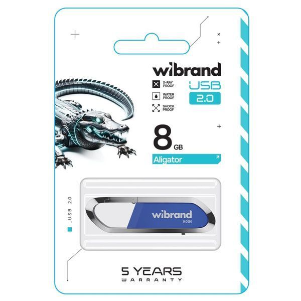 Флеш пам'ять USB Wibrand (WI2.0/AL8U7U) H00000460088 фото
