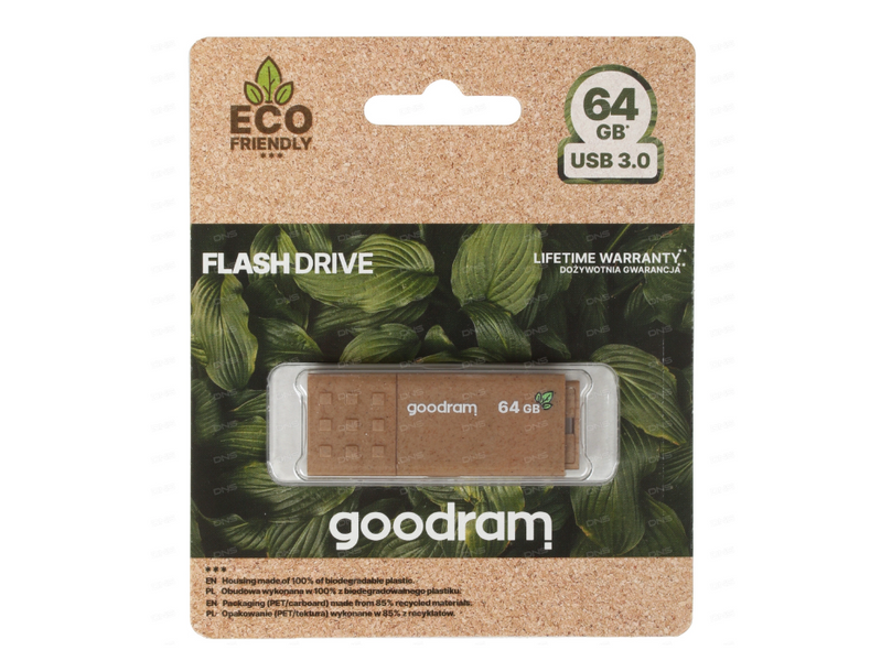 Флеш память USB GOODRAM UME3 Eco Friendly 64ГБ USB 3.0 (UME3-0640EFR11) H00000184601 фото