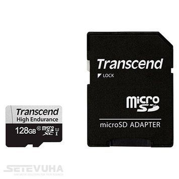 Карта пам'яті Transcend 350V High Endurance microSD 128ГБ (TS128GUSD350V) H00000038382 фото