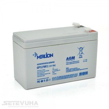 Акумуляторна батарея Merlion 7 Аг AGM 12 В (GP1270F2) H00000043620 фото