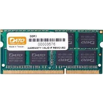 Оперативная память DATO SO-DIMM DDR3 8ГБ (DT8G3DSDLD16) H00000232328 фото