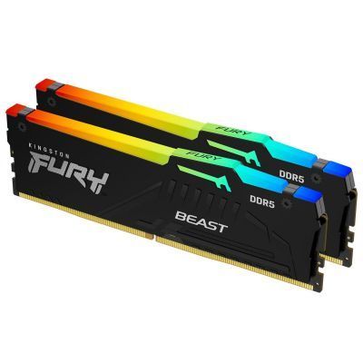 Оперативна пам'ять Kingston Fury Beast RGB DIMM DDR5 32 Гб (2 &times; 16 ГБ) (KF556C40BBAK2-32) H00000254723 фото